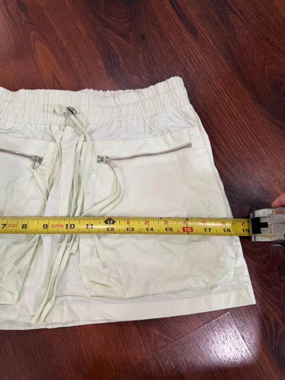 ZARA 2 PC MINI SKIRT Sz S AND CROPTOP jacket Sz XS light green color